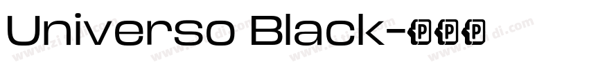 Universo Black字体转换